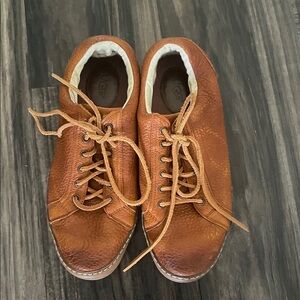 UGG Brown Leather Lace-Up Shoes